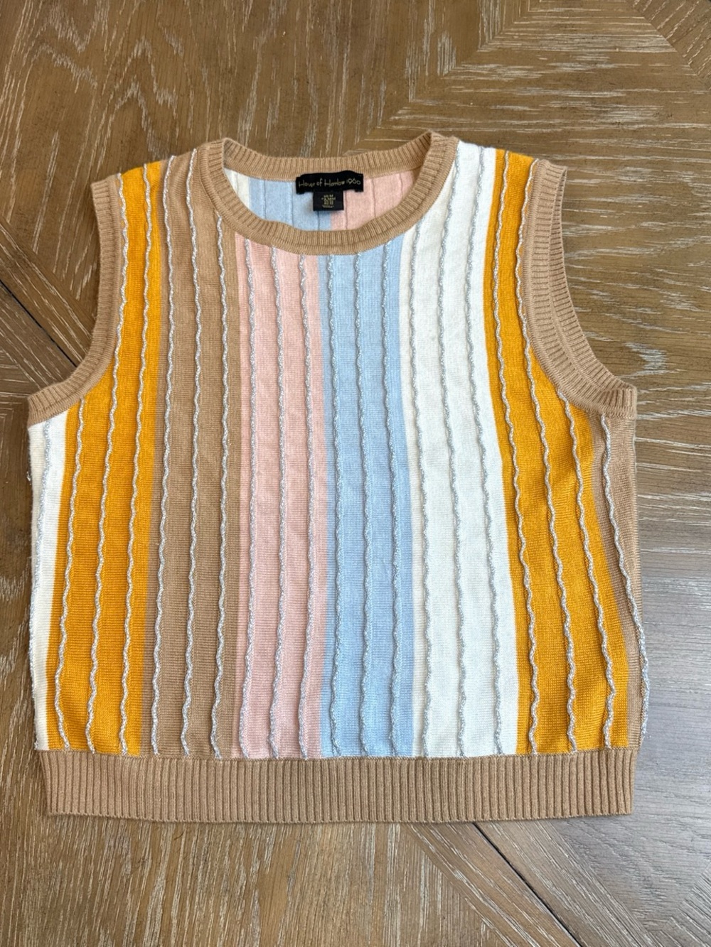 House of Harlow 1960 Striped Knit Sleeveless Sweater
